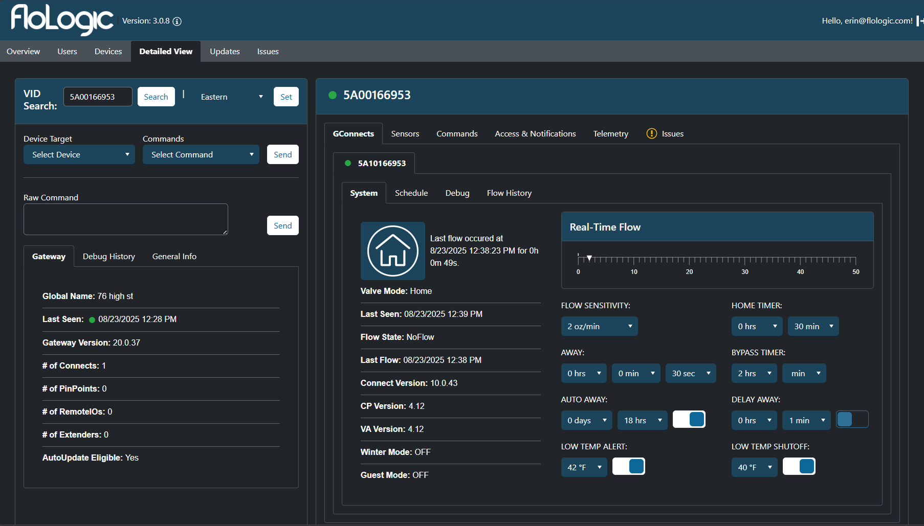 Old AdminTool interface